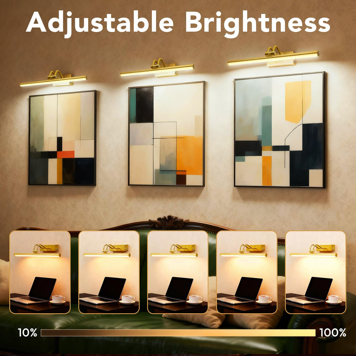 RAIFOOLLY 48 LEDs provide bright, even coverage for walls and frames.
