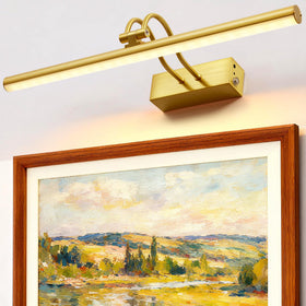 RAIFOOLLY Picture Light 16-inch front view highlights artwork with even brightness.