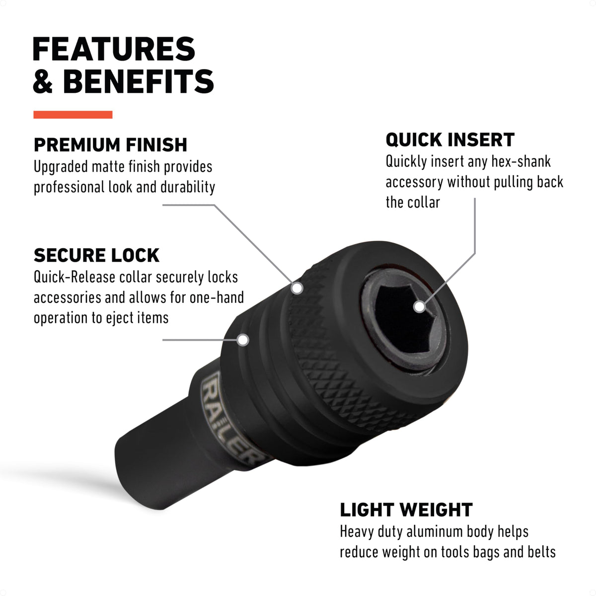 Railer aluminum alloy body provides lightweight, durable construction.
