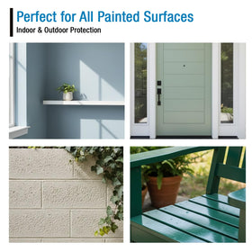 Rain Guard Paint Sealer semi-satin finish on surface offers polished look