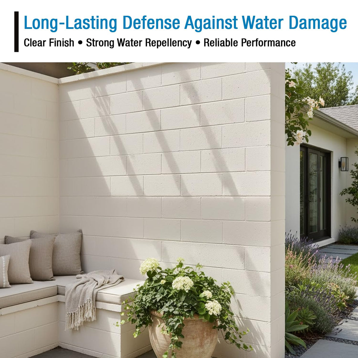 Rain Guard Paint Sealer UV protection test demonstrates exterior durability