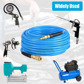 RainBello reinforced hose withstands extreme temperatures in hot and cold garages.