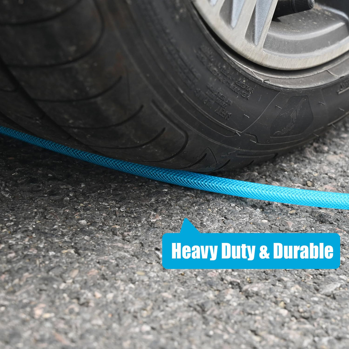 RainBello high-pressure hose ready for impact wrench and nail gun tasks.