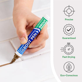 Rainbow Chalk Markers grout pen brown ink for durable tile grout color.