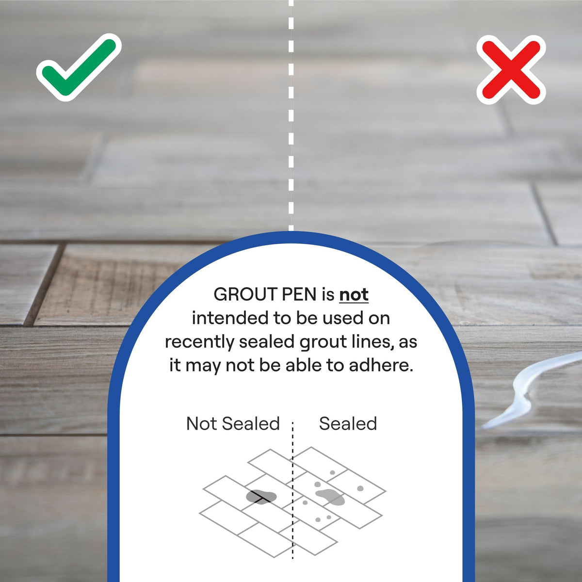 Rainbow Chalk Markers grout pen kitchen tiles for durable, refreshed grout.