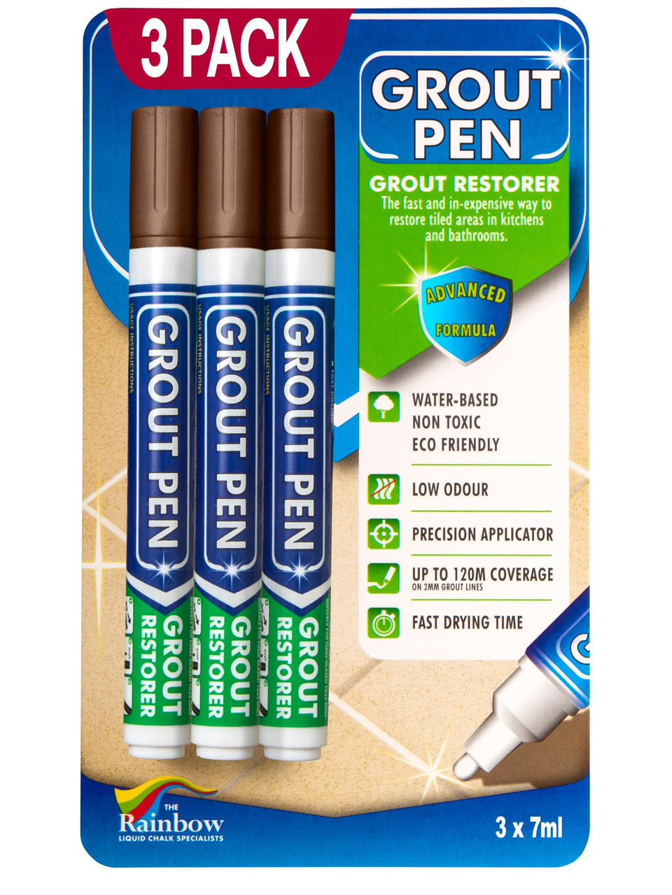 Rainbow Chalk Markers Limited grout pen brown tile paint for fresh grout