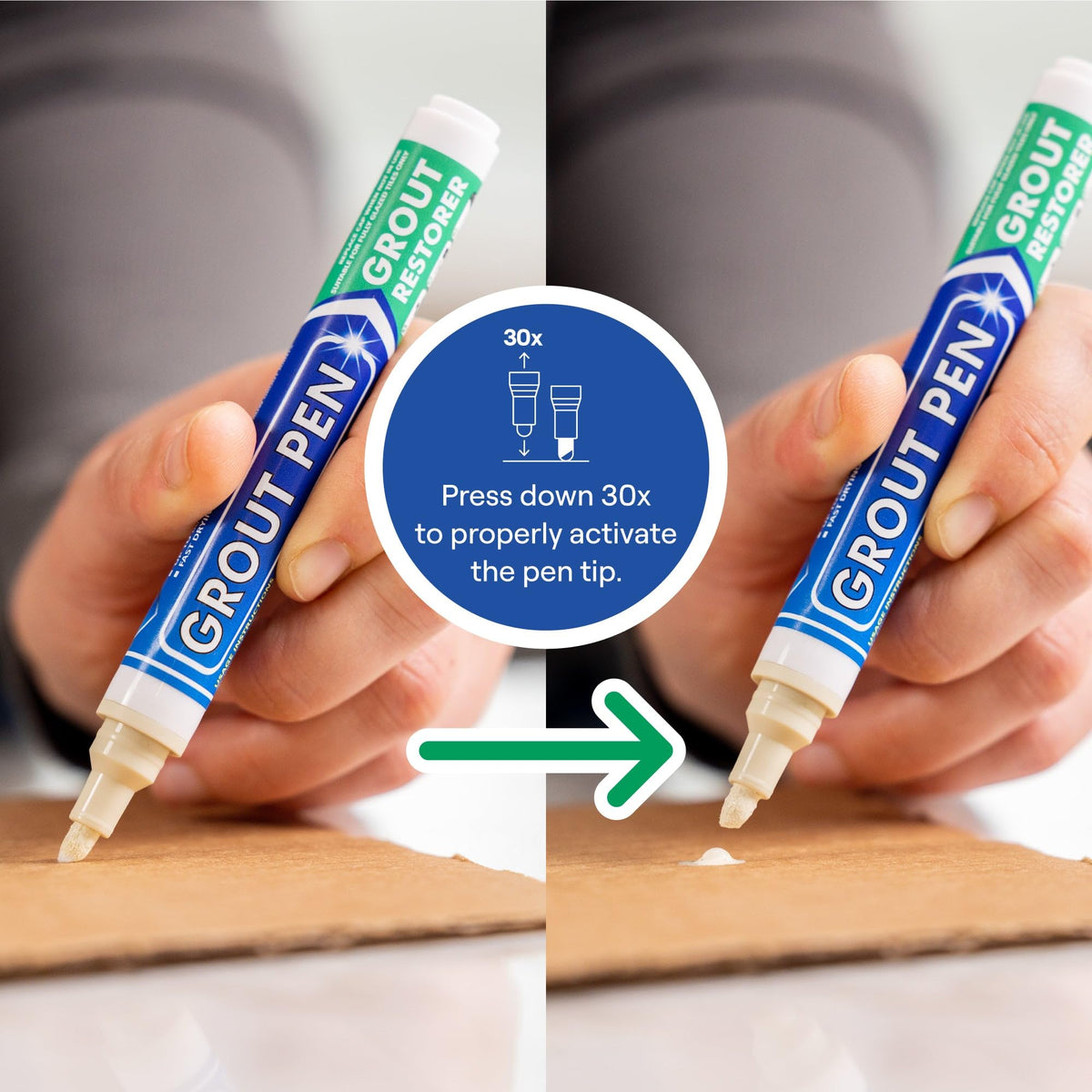 Rainbow Chalk Markers Limited grout pen Ivory two-pack with extra tips for continued use.