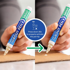 Rainbow Chalk Markers Limited grout pen Ivory two-pack with extra tips for continued use.