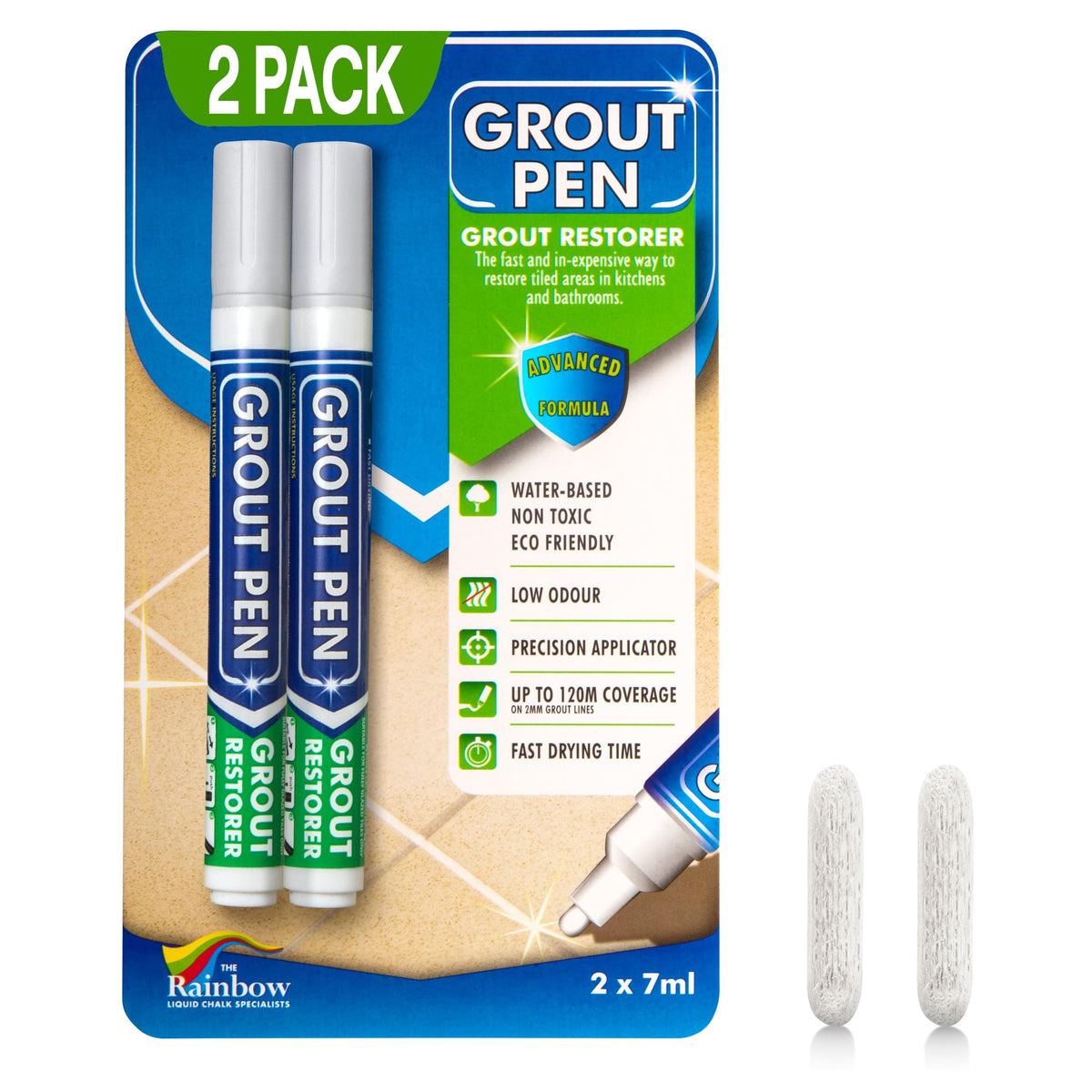 Rainbow Chalk Markers Limited grout pen light grey refreshing tile grout