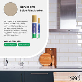Rainbow Chalk Markers Limited grout pen beige cap color reference.