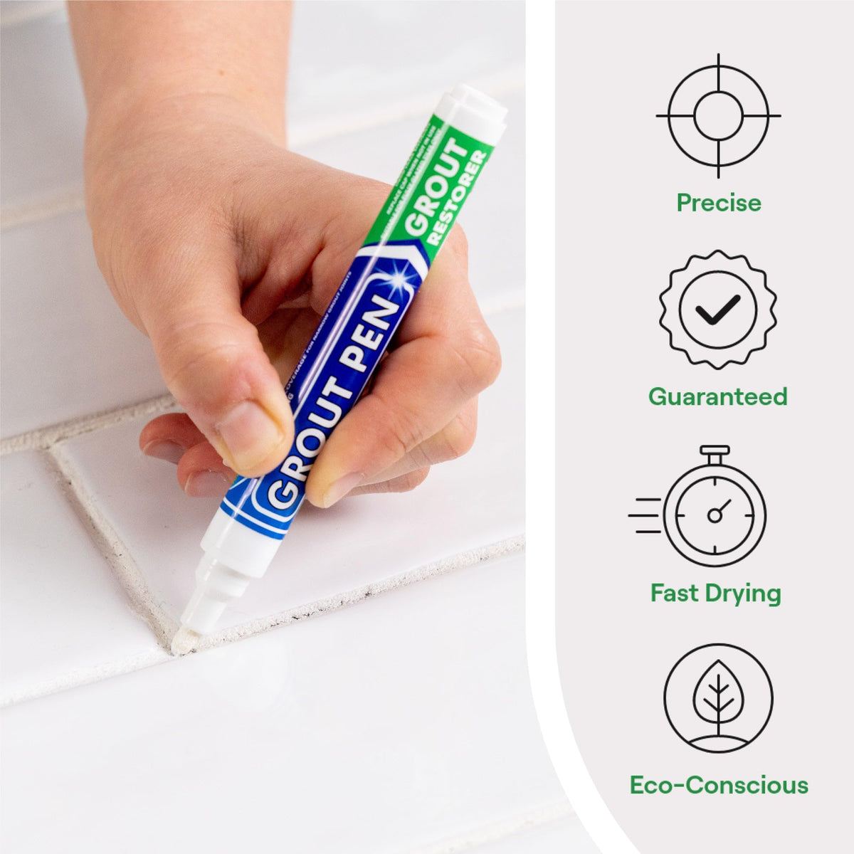 Rainbow Chalk Markers Ltd grout pen white cap close-up highlighting color reference