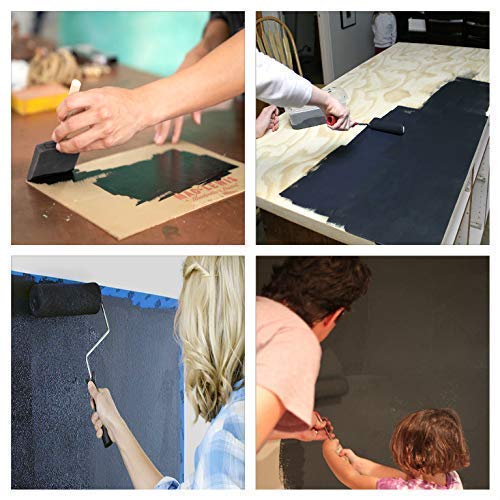 Rainbow Chalk Markers matte black finish on surface reduces glare.
