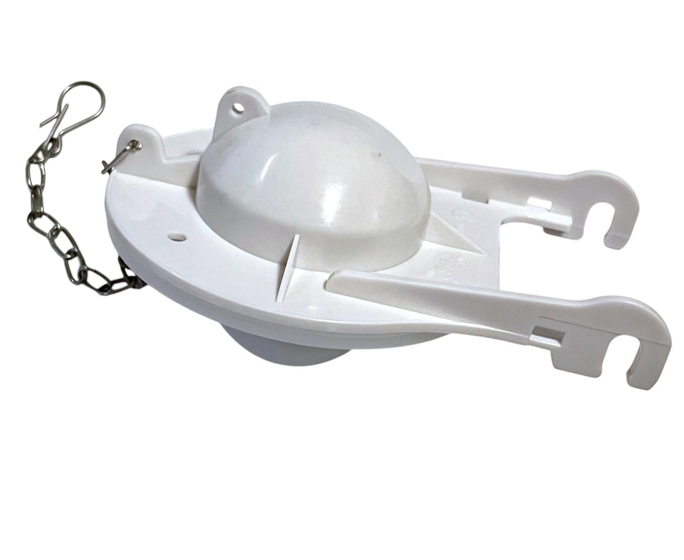 Rainbow Flapper easy-install image showing quick and secure toilet flapper replacement