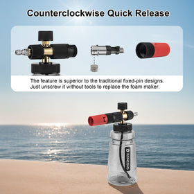 Raincovo Foam Cannon quick connector enables fast tool changes