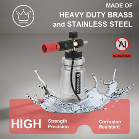 Raincovo Foam Cannon weighted filter keeps flow smooth