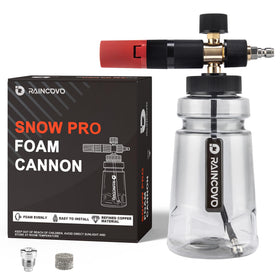 Raincovo Foam Cannon Wide Mouth for easy filling and balanced handling