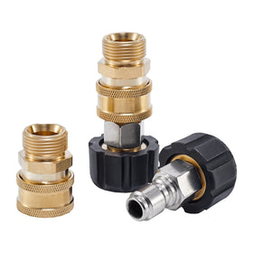 Raincovo four-piece adapter set covers common M22 connections for versatile use.