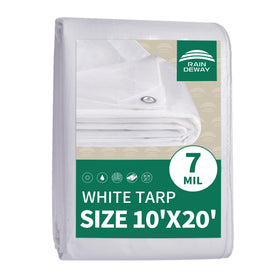 RAINDEWAY tarp finished size 10x20 feet for full coverage