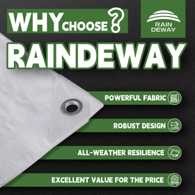 RAINDEWAY tarp 7mil thickness for sturdy protection