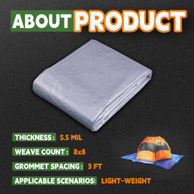 RAINDEWAY tarp easy to store after use and quick to deploy.