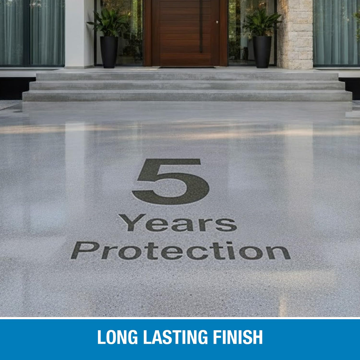 Rain Guard label close-up highlights silane/siloxane formula for durable protection.