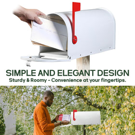 RAINHOL easy-install mailbox with pre-drilled holes for quick mounting