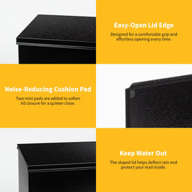 Easy wall installation saves space near the entrance.