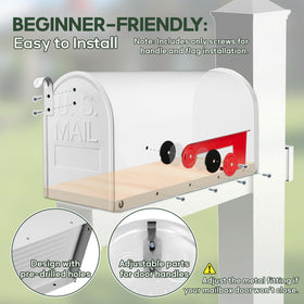 RAINHOL red outgoing mail flag enhances visibility and status signaling