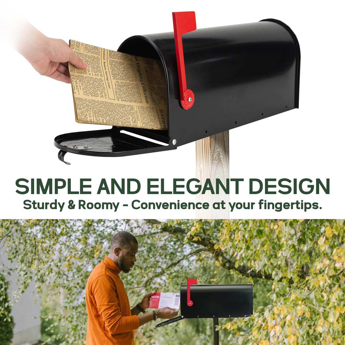 RAINHOL seamless corners provide a tidy, durable look.
