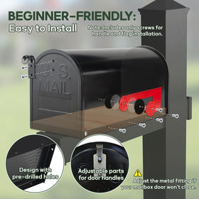 RAINHOL weather-defying black coating protects exterior in moisture.