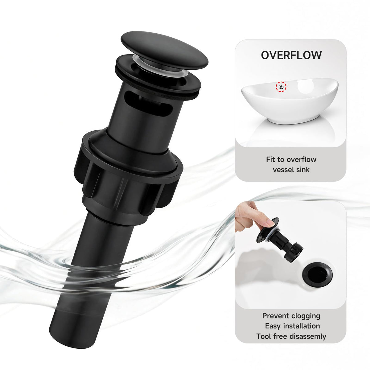 RainMAX RV bathroom setup with tall faucet fits compact spaces.