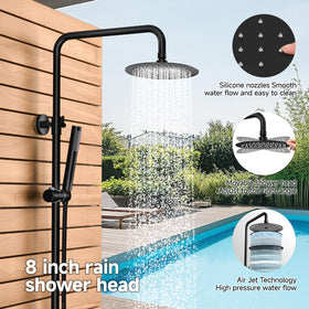 Rainsworth 70.8-inch shower hose provides extended reach for outdoor cleaning