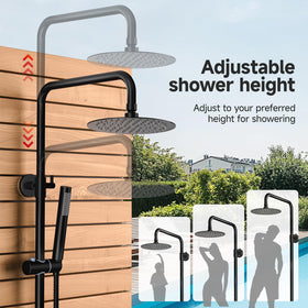 Rainsworth adjustable mounting height from 80 mm to 1080 mm for family use
