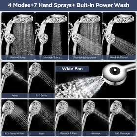 RAINVISTA all-in-one shower system reduces leaks and simplifies installation for a tidy space.