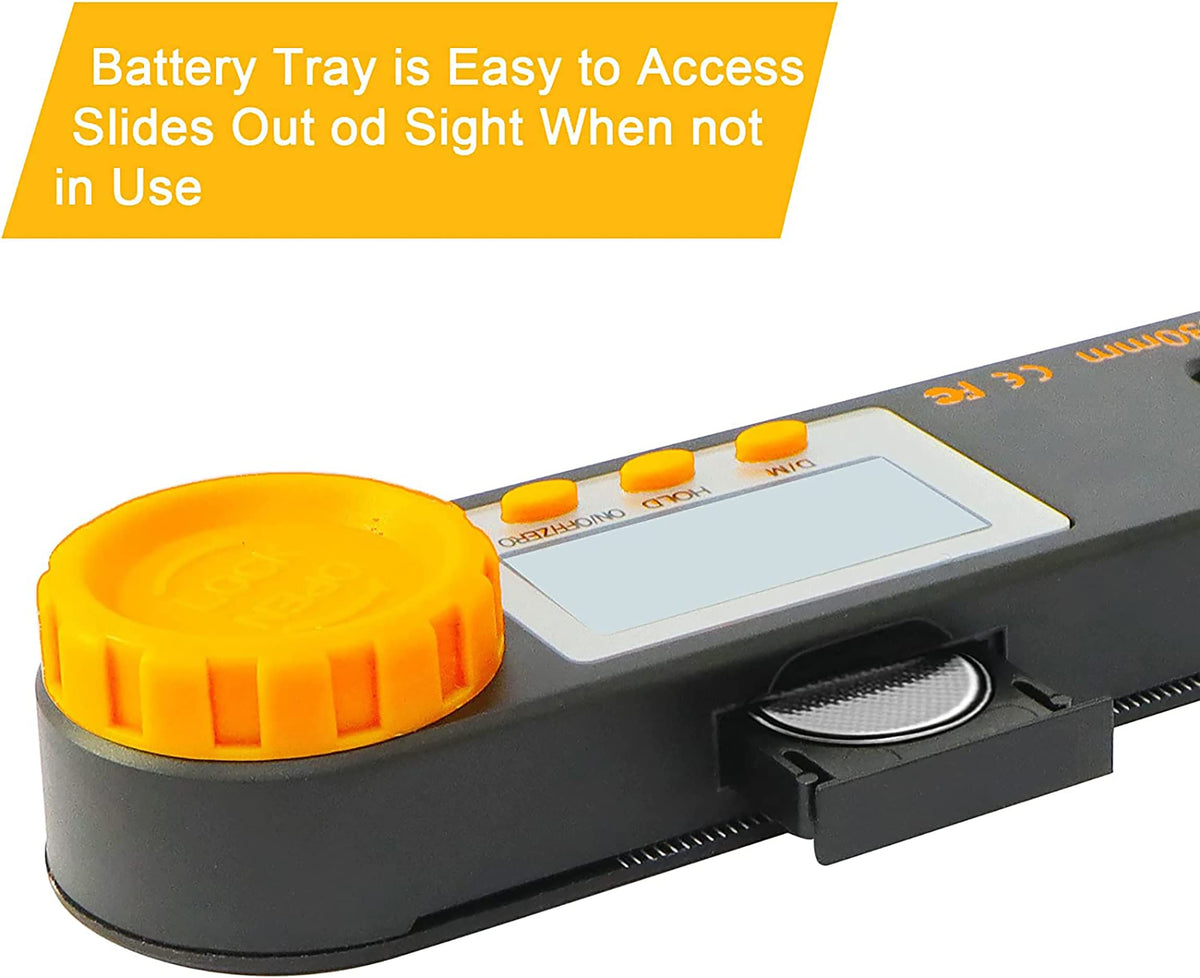 Rainyb large LCD readout for easy angle viewing at a glance.