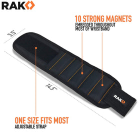 RAK wristband with adjustable strap fits most wrists comfortably.