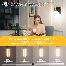 Ralbay ceramic-base G9 LED bulbs for long life and reliable performance.