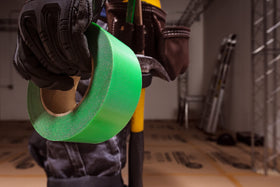Ram Board Edge Tape features 3-layer laminated construction for tough job site use.