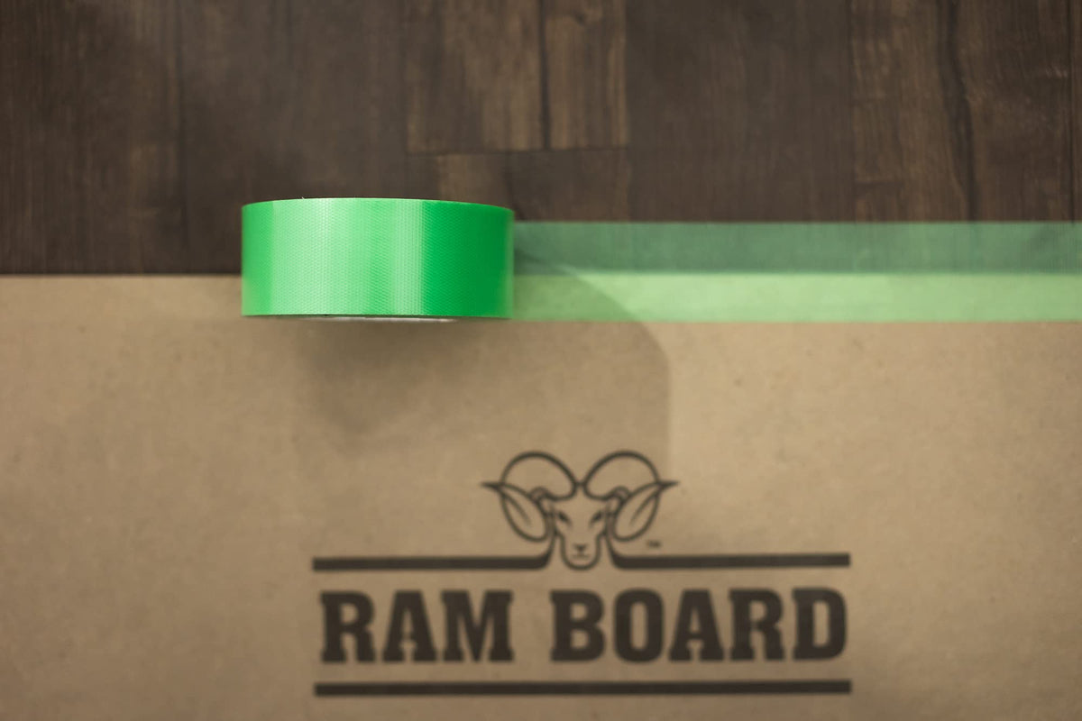 Ram Board Edge Tape is repositionable, allowing flexible layout adjustments.