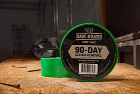 Ram Board Edge Tape shows TRU-TEAR technology for clean, straight tears.