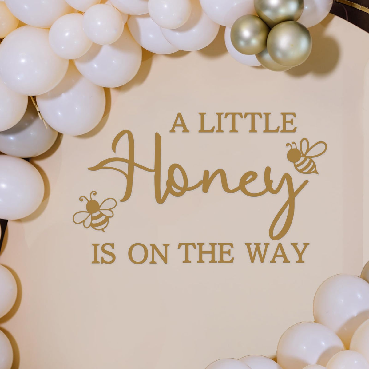 Ramciyo A Little Honey Is On The Way backdrop for photo-worthy bee-themed celebrations.