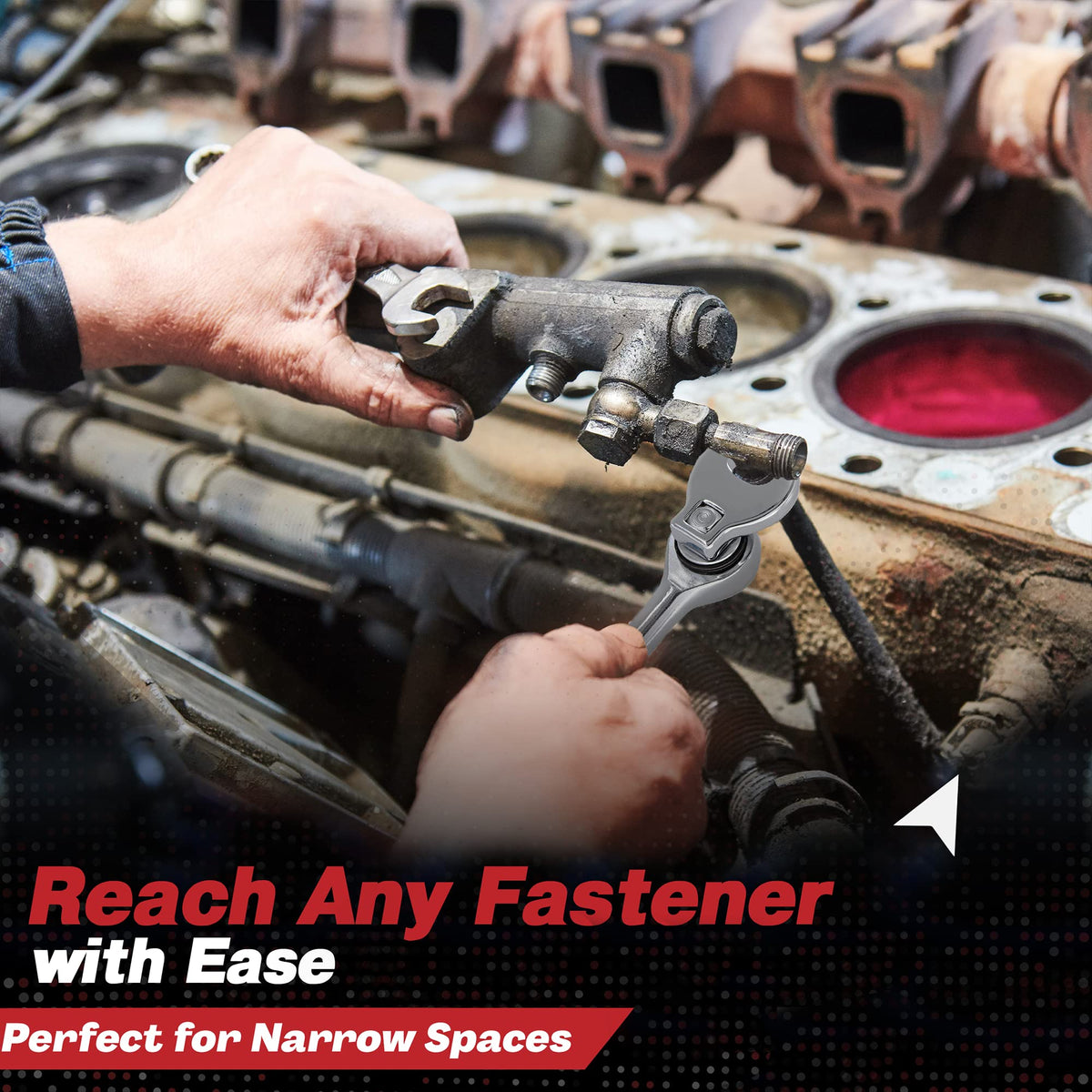 Ram-Pro Crow Foot Wrench 21mm suited for undercarriage fasteners.