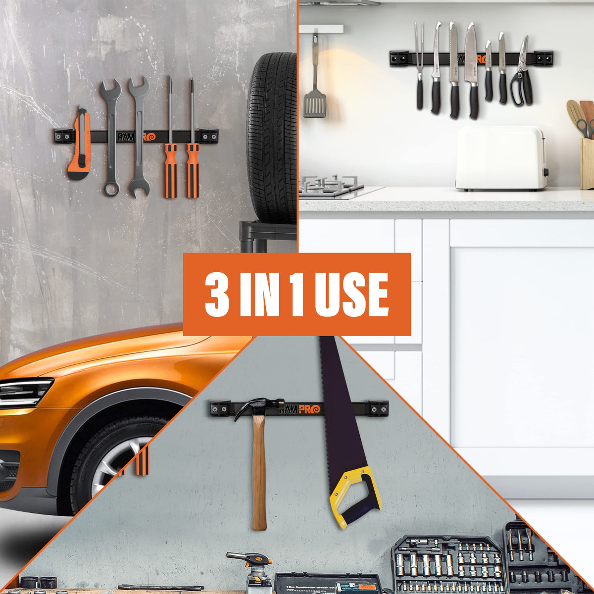 RamPro expandable system shows multiple strips connected for larger setups