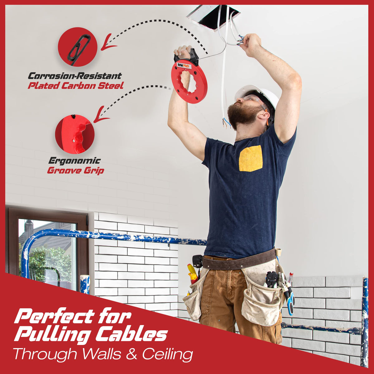 RamPro steel tape durability stands up to daily use and tough projects.