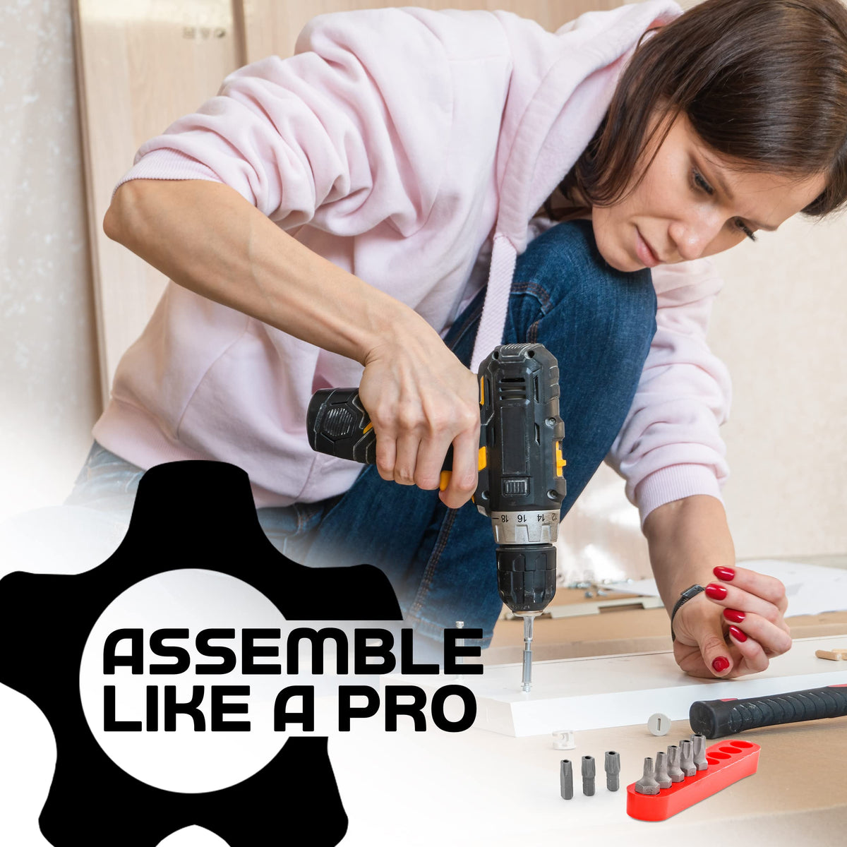 Ram-Pro Torx Plus Five Point T40 bit handles bigger screws with stability.