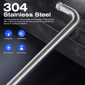 Ranbo modern shower door handle adds sleek, minimalist style