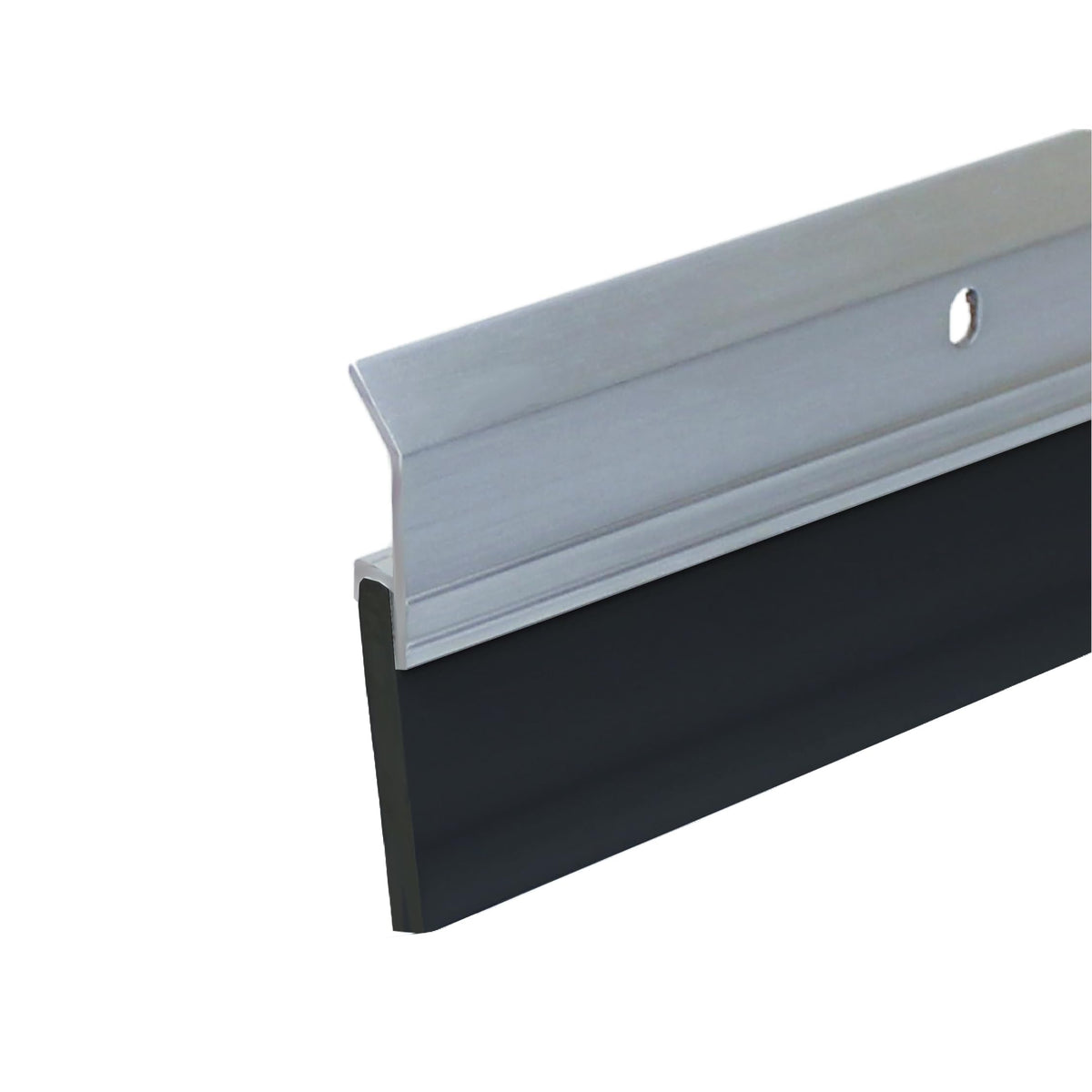 Randall V-63-GB door sweep front view with durable aluminum frame and seal