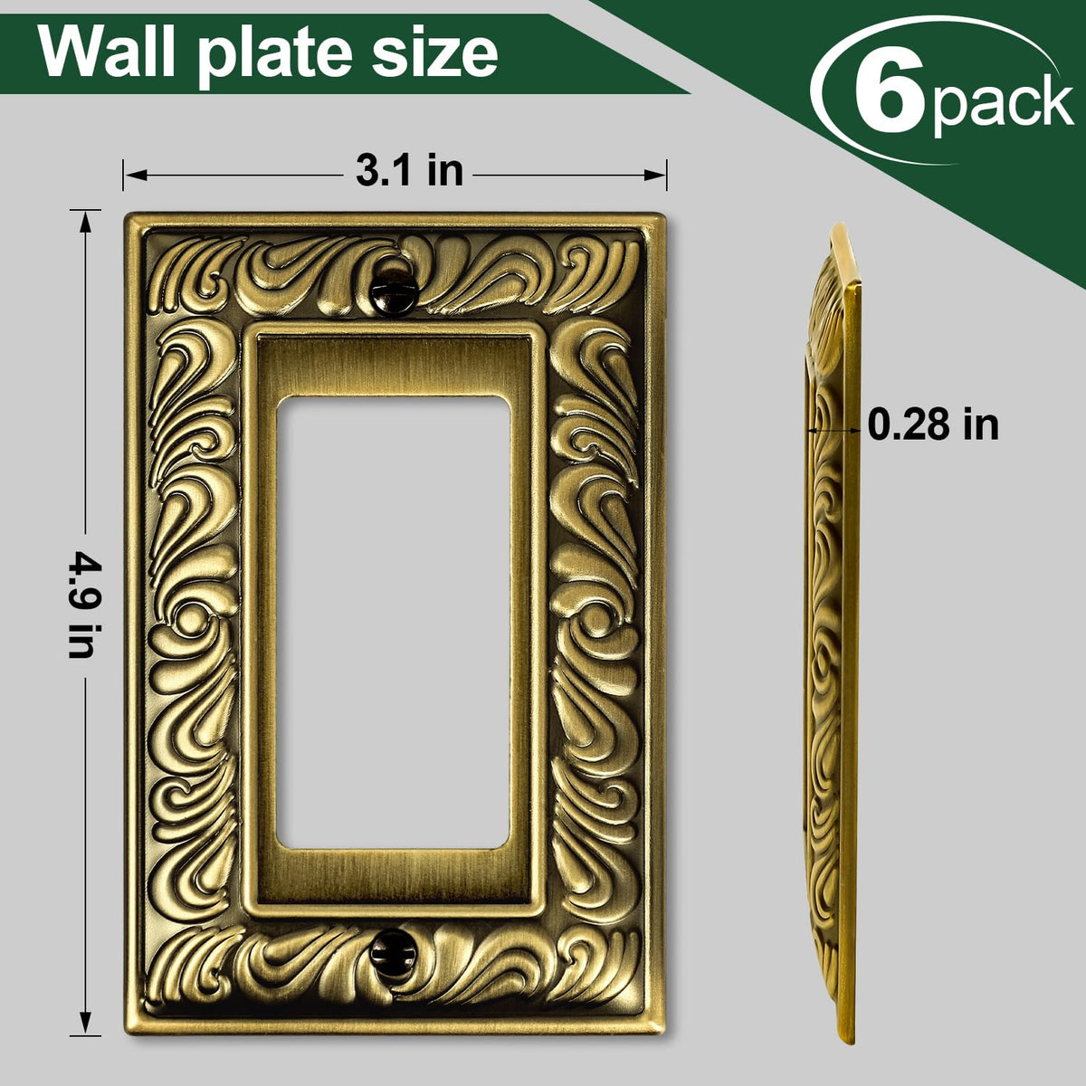 Ranweydi wall plate includes screwdriver and screws for easy installation.