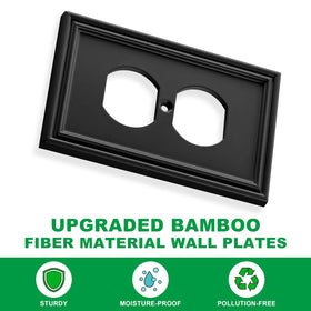 Ranweydi bamboo fiber wall plate with eco-friendly, odor-free finish for walls.