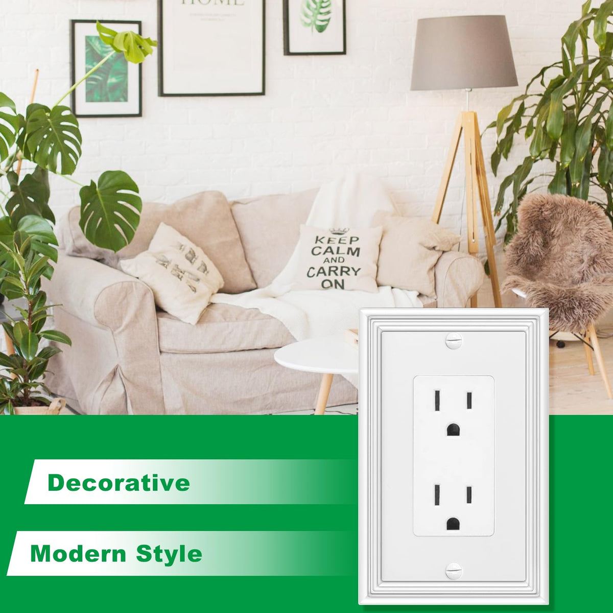 Ranweydi wall plate includes screwdriver for quick installation.
